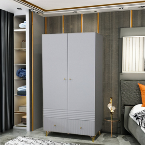 ตู้เสื้อผ้าสีขาวสำหรับห้องนอนทำด้วยมือหรูหราพร้อมที่เก็บของแบบแขวนขนาดใหญ่ - Product Image 6