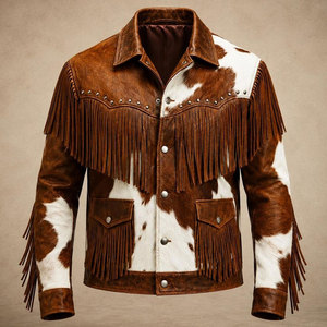 Modern Daily Outfit Casual Wear <b>Men</b> Winter Leather Jacket Genuine Cowhide Full Zip <b>Warm</b> Lining Fashion <b>Coat</b> - Product Image 1