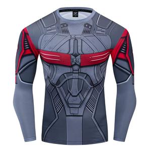 Maillot de compression professionnel pour entraînement en salle de sport, avec logo personnalisé, fabricant d'articles de sport, commandes en gros - Product Image 1