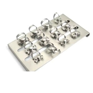 Bandeja de sujeción para pinzas de dique de goma dental con 12 pinzas de dique de goma - Product Image 1