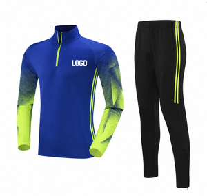 Conjunto Deportivo Personalizado de Talla Grande, Antibacteriano, Fabricante OEM ODM, Traje de Entrenamiento con Cierre de Cremallera, Pantalones Jogger de Secado Rápido - Product Image 4