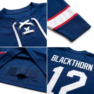 Camisetas de Hockey sobre Hielo Reversibles, Ligeras y Transpirables, 100% Poliéster, Diseño a Cuadros y Camuflaje, Nombre del Jugador, Nombre del Equipo, Servicio Personalizado OEM - Product Image 4