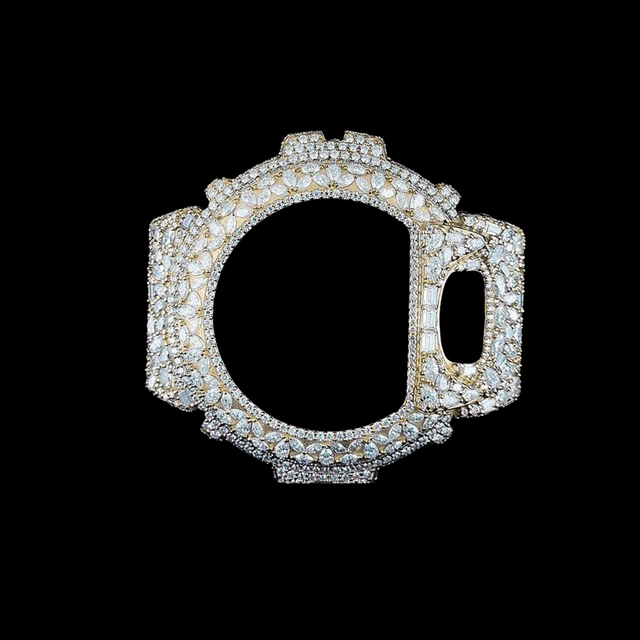 Luxury Iced Out Watch Case | Marquise Diamond Style Watch Frame | Custom Moissanite Watch Cover