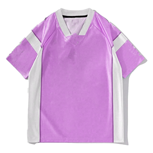 Maillot de football sublimé à col en V, manches courtes, séchage rapide, polyester, unisexe adulte, vêtements de sport toutes saisons, coupe classique - Product Image 2