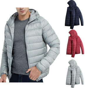 Blouson d'hiver matelassé en toile pour homme de haute qualité, imperméable, coupe-vent, col montant, personnalisable, conception OEM, chaud, pour l'extérieur - Product Image 3