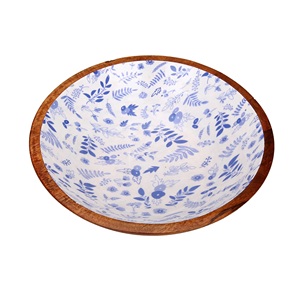 Elegante tazón de madera esmaltada para servir, tazón de madera esmaltada para ensalada, tazón de madera de mango, tazón de madera de acacia a un precio muy razonable. - Product Image 5