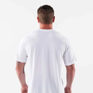 เสื้อยืดโอเวอร์ไซส์ผ้าฝ้าย 100% คุณภาพสูง สตรีทแวร์ สกรีนโลโก้ OEM ตามสั่ง เสื้อยืดโอเวอร์ไซส์ผ้าฝ้ายสำหรับผู้ชาย เสื้อยืดผู้ชาย - Product Image 3