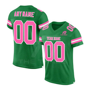 Maillot de football américain à manches courtes respirant avec logo personnalisé, adapté aux matchs d'équipe, aux entraînements et aux matchs professionnels - Product Image 3