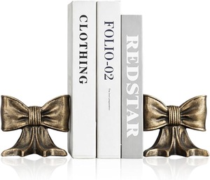 Serre-livres modernes en métal tendance pour l'organisation des bibliothèques et des étagères de bureau à domicile, rangement pour livres lourds, accessoires décoratifs pour étagères - Product Image 5