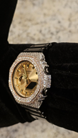 Montre pour homme Starspire Jewels, design personnalisé, G Sho, diamant Moissanite VVS, lunette en laiton argenté, style Hip Hop, luxe