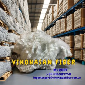 Fibra Hueca Blanca 7D con Certificación Oeko-Tex y GRS, 100% Poliéster Reciclable, Retardante de Llama, Material de Relleno para Hormigón - Product Image 2