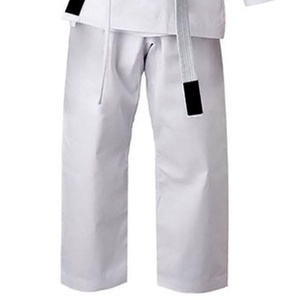 Uniforme de Karate para Adultos, 100% Algodón, Corte Regular, Transpirable, Blanco, Ropa de Artes Marciales Unisex, Teñido Liso, En Stock - Product Image 3