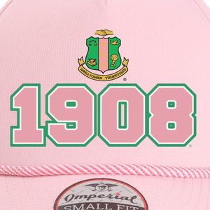 Gorra de béisbol de algodón ajustable con bordado rosa de la hermandad griega AKA para mujer, ideal para uso casual al aire libre. - Product Image 5