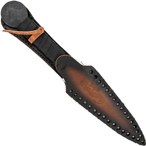 Couteau de chasse droit en acier inoxydable de style médiéval, fait main et personnalisé, avec étui en cuir, pièce de collection, de la marque TARJ ENTERPRISES - Product Image 2