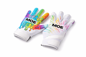Gants de football pour receveurs avec impression par sublimation personnalisée, paume à haute adhérence, ajustement flexible, fermeture sécurisée du poignet, fabrication OEM - Product Image 3