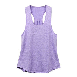 Women's Racerback Tank <b>Top</b> Breathable 100% Cotton V-neck Loose Fit Sleeveless Workout Yoga Gym Activewear - Product Image 1
