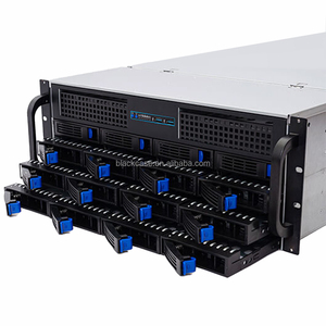 Châssis de serveur de stockage GPU HPC AI Deep Learning 4U à 16 baies de disques, échange à chaud, avec boîtier rackable à haut débit d'air pour l'IA et le stockage - Product Image 3