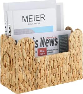 Panier en jacinthe d'eau pour rangement sur table, panier de rangement artisanal, vente en gros, écologique, fabriqué au Vietnam - Product Image 1