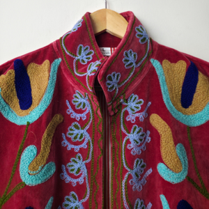 Morvi-Fab 2026 #51 Latest <b>Women</b>’s Suzani Embroidered Jacket – Colorful Floral Designer Ethnic <b>Outerwear</b> - Product Image 3