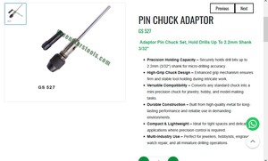 Pin Chuck Adaptor Precision <b>Drill</b> Holder <b>Mini</b> Chuck Tool For Jewelry Making Micro Drilling Hand Tool |Item No GS-527 - Product Image 3