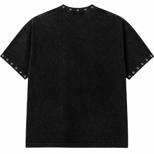 เสื้อยืดวินเทจพิมพ์ลายกราฟิกตามสั่ง เนื้อผ้าคอตตอนหนา 100% 300GSM ผ้าเจอร์ซีย์ ประดับคริสตัล แขนสั้น สำหรับใส่ได้ทั้งชายและหญิง - Product Image 2