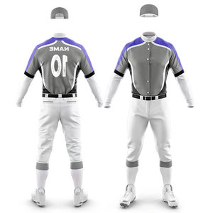 Design Your Own <b>Baseball</b> Uniform Custom Sets Multi Color Pockets Pant Button Design Jersey Vintage Team Player <b>Baseball</b> Uniform - Product Image 4