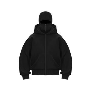 Sweat-shirt à capuche zippé pour homme, en molleton 100% coton de haute qualité (460 GSM), impression numérique - Product Image 2