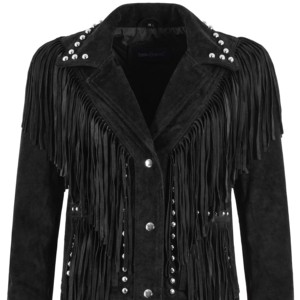 <b>Pink</b> Fringed Genuine Leather <b>Waterproof</b> Bomber <b>Jacket</b> Stand Collar Full Sleeve Regular Length Winter Autumn Women's Finished - Product Image 1