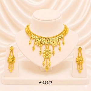 ชุดเครื่องประดับเจ้าสาวปี 2024 จาก MOLL JEWELLERS ดีไซน์อินเดียผสมผสานแฟชั่นแอฟริกัน ชุบทอง/เงิน ผลิตจากโลหะผสมสังกะสีประดับเพชรซิร์คอน ได้รับการรับรอง สำหรับผู้หญิง - Product Image 1