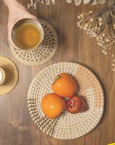 ชุดตกแต่งผนังหวาย6ชิ้น, ตะกร้าแขวนสไตล์โบฮีเมียนพร้อมลวดลายต้นไม้และเชือกเคลื่อนย้ายได้ผลิตในเวียดนาม - Product Image 4