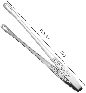 Stainless Steel Manual <b>Kitchen</b> Chef Tweezers with Serrated Tip for Cooking and Serving - Product Image 4