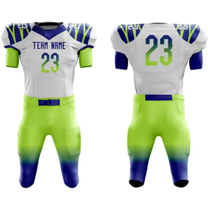 Tenue de football américain à séchage rapide avec panneaux en maille respirante, design personnalisé par sublimation, résistante aux rayures, pour équipe - Product Image 6