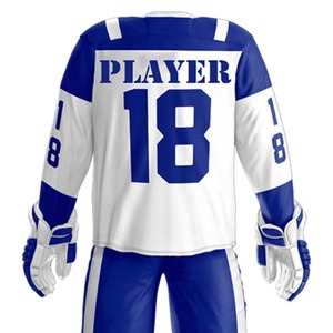 New Arrival High Quality Ice Hockey Uniform Printed Latest Design Custom Team Name Number Quick Dry Breathable Unisex Adult Sets - Product Image 5
