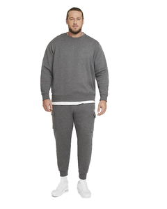 Mens Casual Sweatshirt Oversized Fit Cotton Fleece Crewneck Custom Logo Streetwear Trendy Sweatshirt Manufacturer - Product Image 4