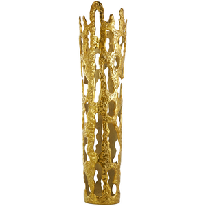 High Quality Wholesale Golden Aluminum Flower Vase Traditional Design Decorative Vase for Home Wedding & <b>Table</b> Decor At <b>Low</b> Cost - Product Image 3