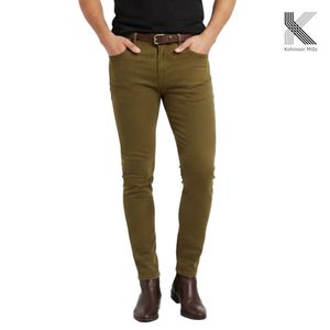 Custom 285gsm Combed Cotton Spandex Twill <b>Men</b> Pants 97 Cotton 3 <b>Stretch</b> <b>Men</b> Trousers Chino Pants and Work Jackets - Product Image 2