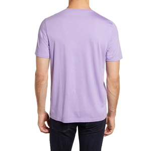 Camisetas de Cuello Redondo 100% Algodón para Hombre, con Logotipo Personalizado, 220 GSM, al por Mayor, Transpirables, de Secado Rápido, Estilo Casual de Verano, OEM - Product Image 2