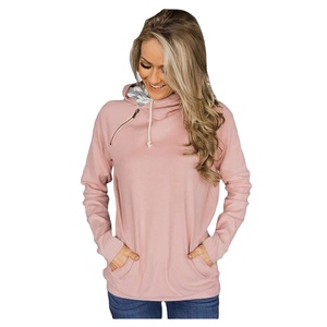Meilleure vente de sweats à capuche en coton 100% pour femmes hiver confortable élégant couleurs unies Style décontracté prix d'usine - Product Image 1