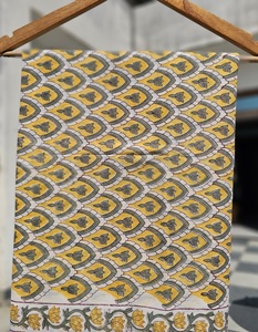 Hand Block Print Cotton <b>Sarong</b> Pareo Beach Wrap for Women Lightweight Boho <b>Bikini</b> Cover Up Soft Skin Friendly Scarf - Product Image 4