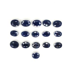 Saphir bleu naturel à 100 %, non chauffé, 3-6 carats, forme ovale, couleur bleu foncé, pierre de naissance de septembre, pierre précieuse en vrac pour la fabrication de bijoux - Product Image 2