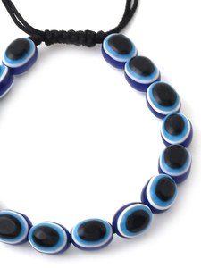Blue Evil Eye <b>Beads</b> <b>Bracelet</b> for Women Adjustable Cord Charm <b>Bracelet</b> - Product Image 3