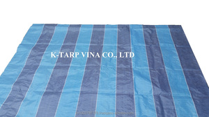 PE Stripe Tarpaulin <b>Waterproof</b> Multi Purpose Cover <b>Sheet</b> for Truck Outdoor Garden Shelter Camping OEM Factory Supply - Product Image 2