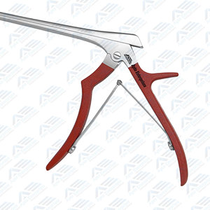 Instrument chirurgical, forceps Ferris Smith Kerrison, rouge, 8 pouces, jusqu'à 1 mm, manche recouvert de silicone - Product Image 6