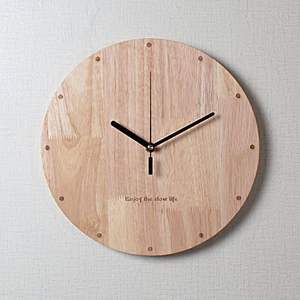 Horloge murale artisanale en bois Art Déco, étanche, pour la décoration de la maison - Product Image 6