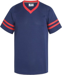 เสื้อฟุตบอลอเมริกันฤดูร้อนแบบสั่งทำพิเศษ ผ้าโพลีเอสเตอร์ 100% ระบายเหงื่อได้ดี แขนสั้น พิมพ์ลายดิจิทัล 3 มิติ สำหรับผู้ใหญ่ ชุดทีม - Product Image 1