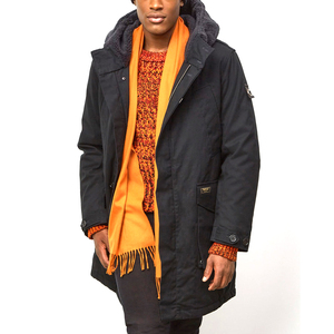 Men's Hooded <b>Parka</b> Jacket-Winter Outdoor Windproof Streetwear with Easy Fit Soft Lining & Nylon winter jacket - Product Image 5