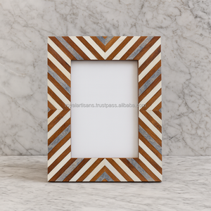 Royal Artisans Handmade Wooden Photo <b>Frame</b> <b>Round</b> Modern Tabletop Picture <b>Frame</b> Luxury Home Decor Gift - Product Image 4