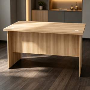 Bureau de direction rectangulaire en bois d'érable, design minimaliste et stable, système de bureau commercial moderne AY Selangor, garantie 1 an - Product Image 1