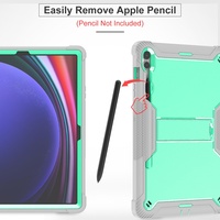 Coques et étuis robustes pour tablettes Samsung S10 Plus/S9 Plus/S9 FE Plus 12.4, protection intégrale contre les chutes, résistance aux impacts