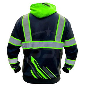 Sudadera de Seguridad de Alta Visibilidad ANSI Clase 2, Impermeable, con Logotipo Personalizado, para Trabajadores de Turno Nocturno y Construcción - Product Image 6